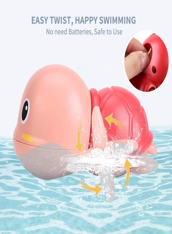 GoldiMec Swimming Turtle for Toddlers / Babies Pack of 2 Bath tub Toy Windup Toys Key Operated Toys Cutte Floating Bathing Toys (Multicolor) (2 Turtle) - Image 2